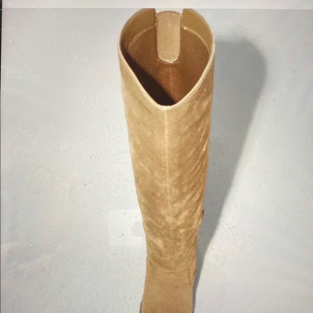 Universal Thread”May Boots”Tan Faux Suede OTK Tall High Women's Boots Size 9.5 - Picture 12 of 14